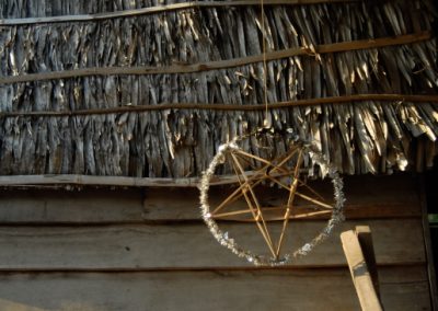 Entrée d'une maison, village de Sra Srang, province de Siem Reap.