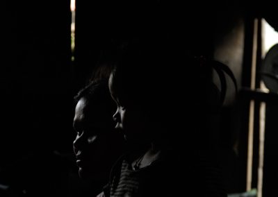 Portrait d'une mère et sa fille, village de Cheung Kok, province de Kampong Cham.
