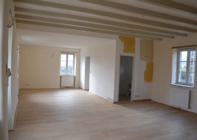 Essais de couleurs sur place pour la grande pièce