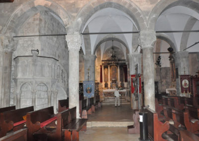 Korcula intérieur de l'église