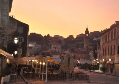 Hvar tombée de la nuit