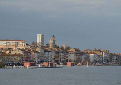 Quai de Saône en partie immergé